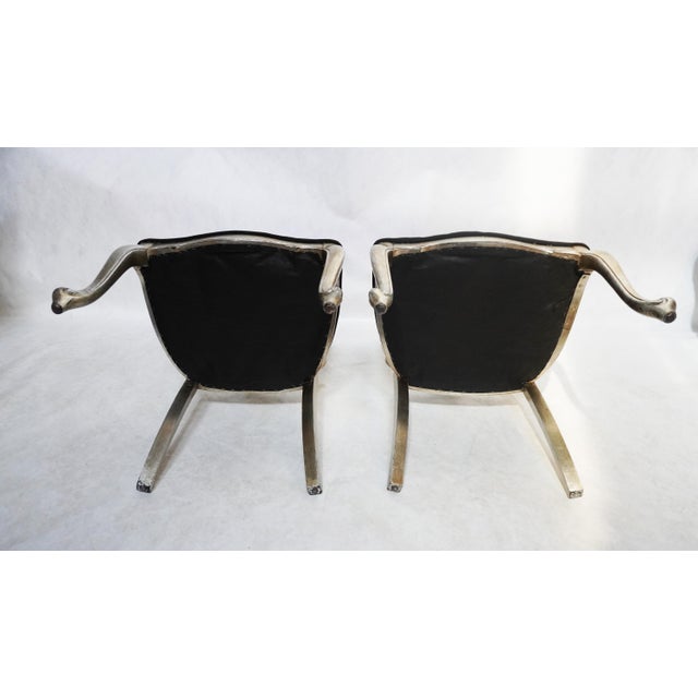 Pair of Figure 8 French Country Hollywood Regency Chippendale Cabriole Interlaced Louis XVII For Sale - Image 9 of 14
