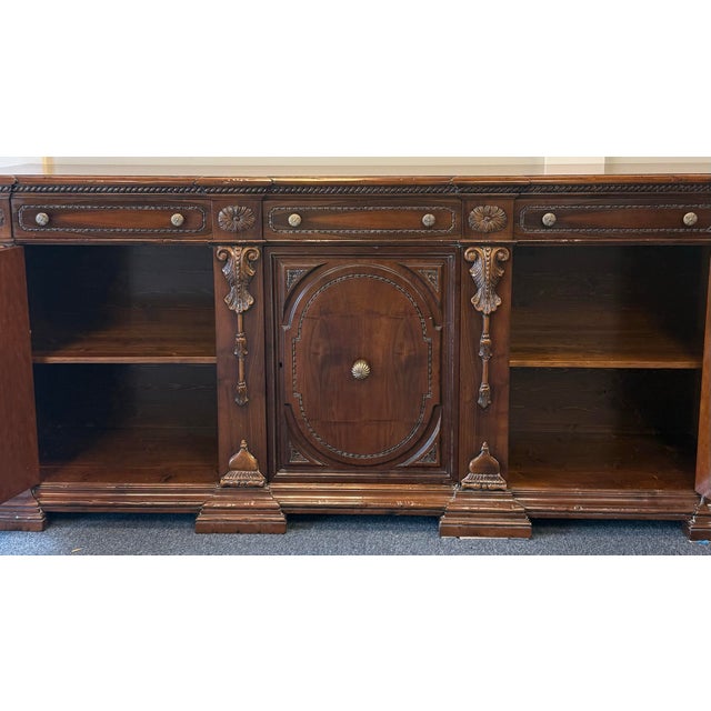 Brown Francesco Molon Giemme Monumental French Louis XIV Style Sideboard For Sale - Image 8 of 12