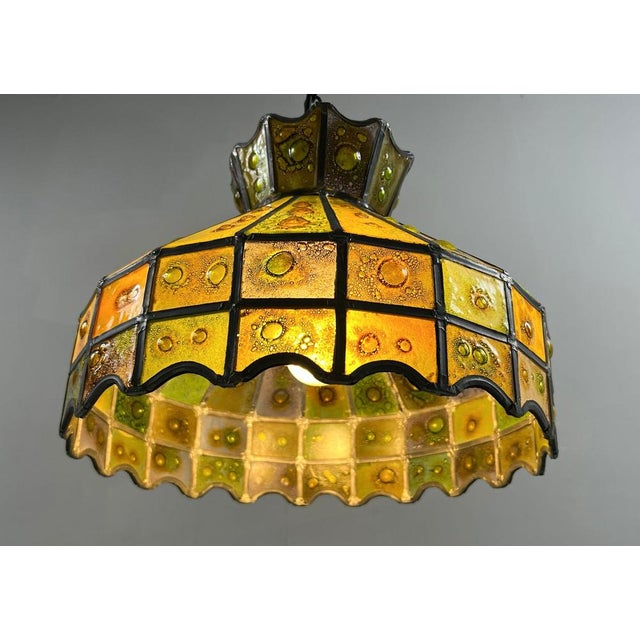Brutalist Ceiling Lamp by Felipe Delfinger for Feders, 1970s For Sale - Image 6 of 17