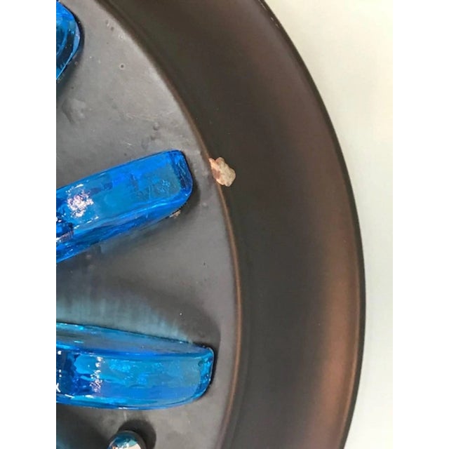 Metal Italian 1980s Ceiling Mount Light in the Memphis Style For Sale - Image 7 of 8