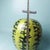 Large Vintage Cloisonné Enamel Watermelon Figure – Copper Body, Green & Yellow Motif For Sale - Image 4 of 6