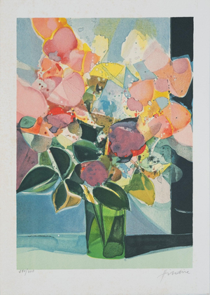 Camille Hilaire, Le bouquet de printemps, Lithograph