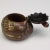 Late 19th Century Japanese Meiji Inkwell Mixed Metal Mokugyo Drum Design For Sale - Image 5 of 10