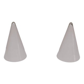 Glass Teepee Table Lamps, France, 1978, Set of 2 For Sale