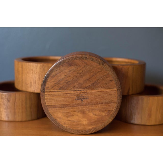 Vintage Danish Teak Salad Bowl Serving Set by Jens H. Quistgaard for Dansk For Sale - Image 14 of 15
