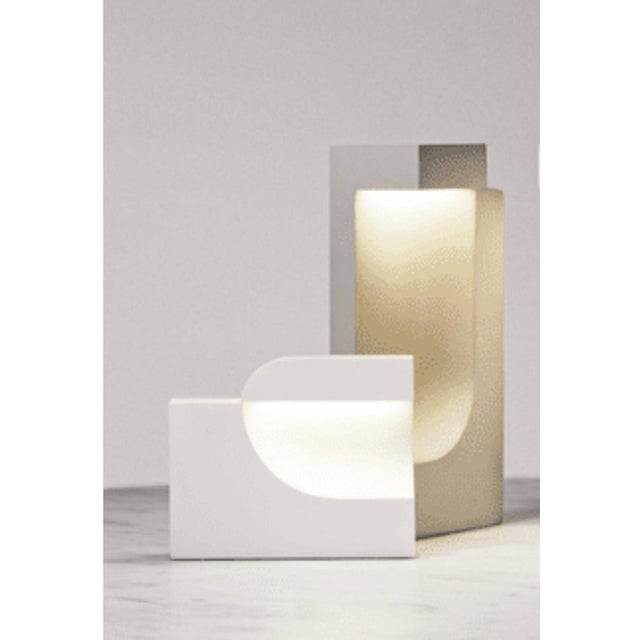 Birgitte Due Madsen , Jonas Trampedach, 2015 Moby 1 and 2 White For Karakter Moby is an extraordinarily sculptural table...