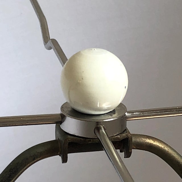Ceramic Vintage Lotus Flower Ceramic Table Lamp For Sale - Image 7 of 13