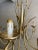 Metal Hollywood Regency Gold Wheat Sheaf Chandelier For Sale - Image 7 of 9