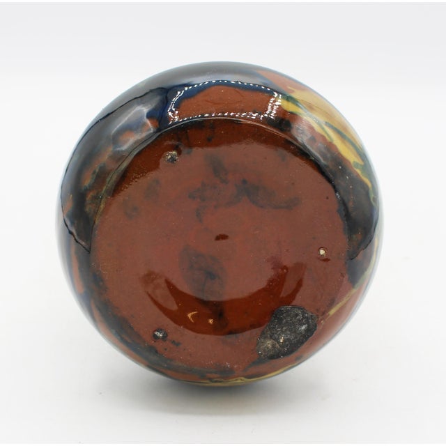 American Circa 1912-1921 Peters & Reed Pottery Hexagonal Vase For Sale - Image 3 of 10