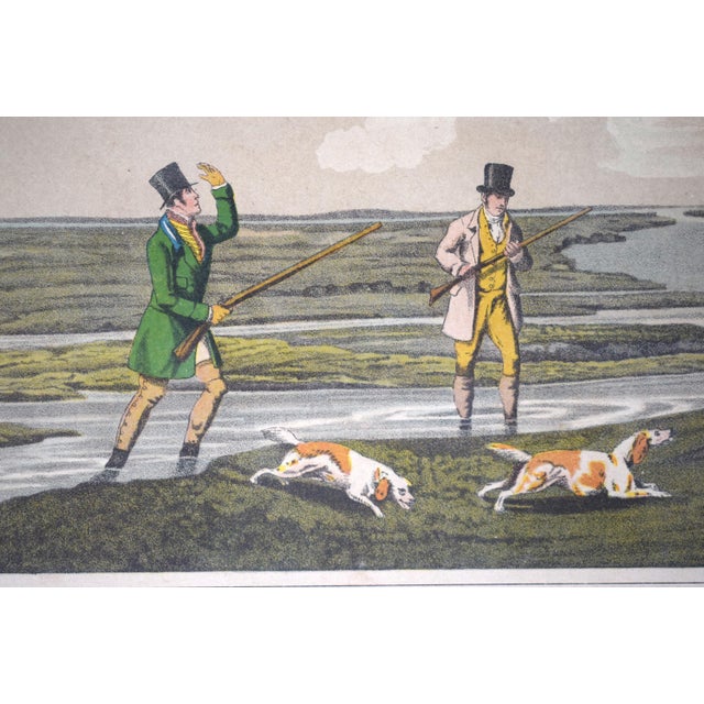 Early 19th Century Snipe Shooting 1820 Chromolithograph by Henry Alken For Sale - Image 5 of 5