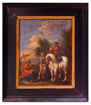 The Knight - Original painting - XVII century