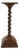 Antique Oak Barley Twist Pedestal / Plant Stand - 109 Cm Height, 1920 For Sale