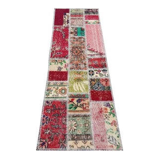 Vintage Striped Turkish Runner Rug For Sale