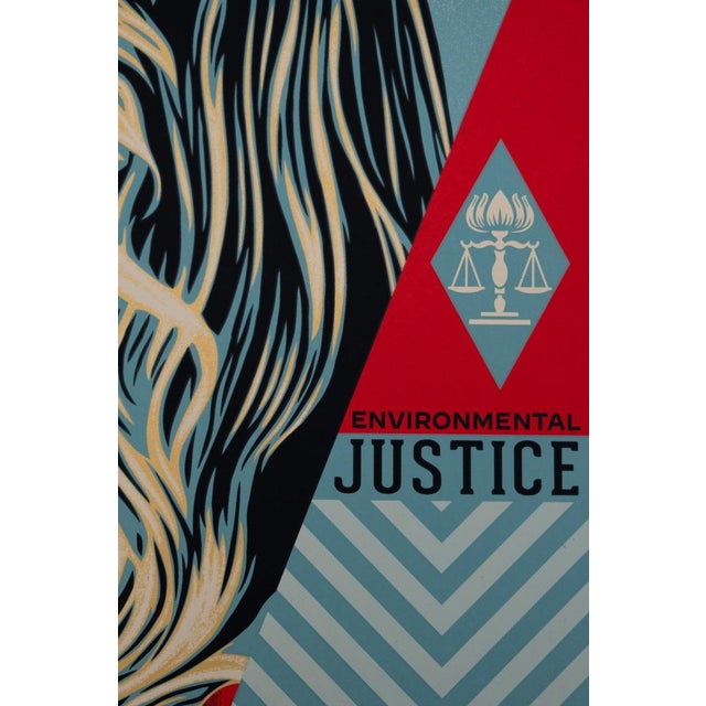 Shepard Fairey, Environment Justice, Silkscreen Print For Sale - Image 6 of 9