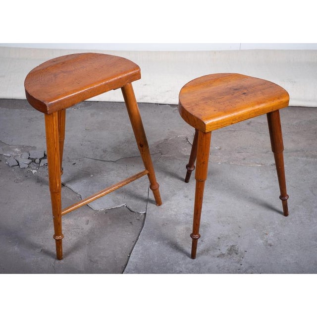 Danish Golden Age Artist Stools in Pine, 1850s, Set of 2 For Sale - Image 4 of 12