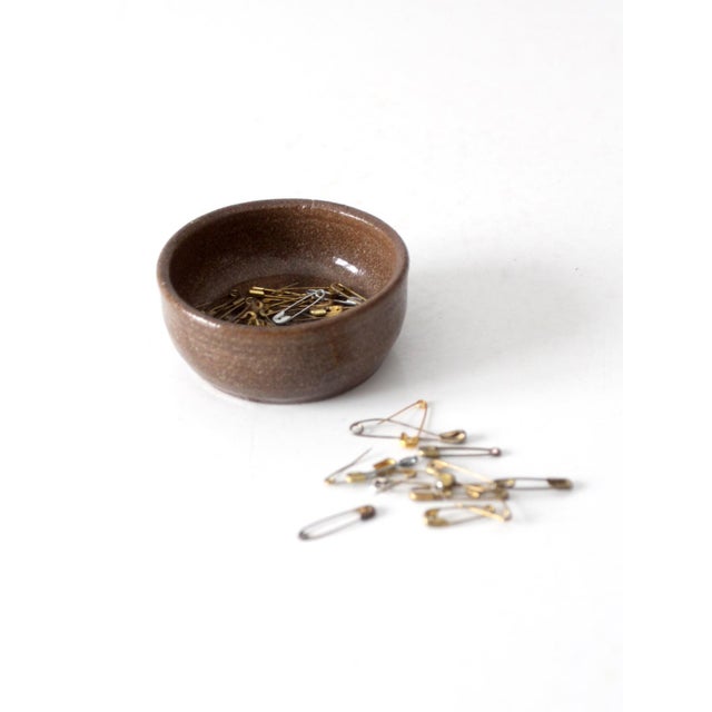 Ceramic Vintage Handmade Studio Pottery Bowl For Sale - Image 7 of 12