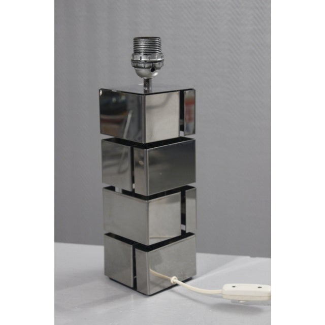 Vintage Chromed Lamp Base by Curtis Jeré, 1970s For Sale - Image 4 of 10