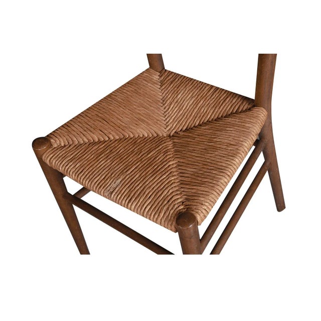 1960s Vintage Gio Ponti Style Italian Ladder Back Chairs - Set of 4 For Sale - Image 10 of 11