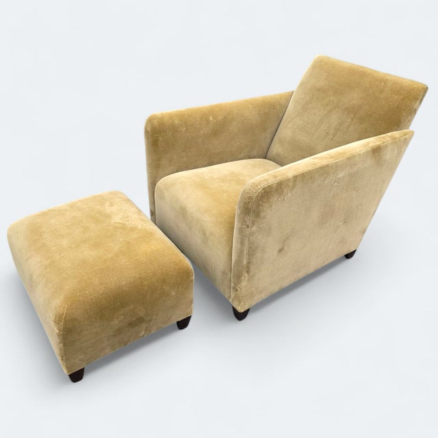 Early 21st Century John Hutton for Donghia Lounge Chair and Ottoman For Sale - Image 5 of 15