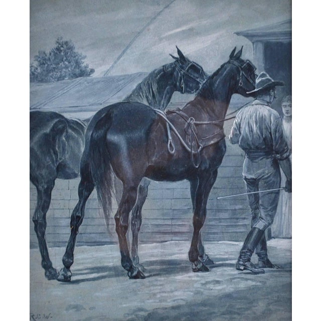 Richard Caton Woodville Bring The Horses Home, Watercolor by American