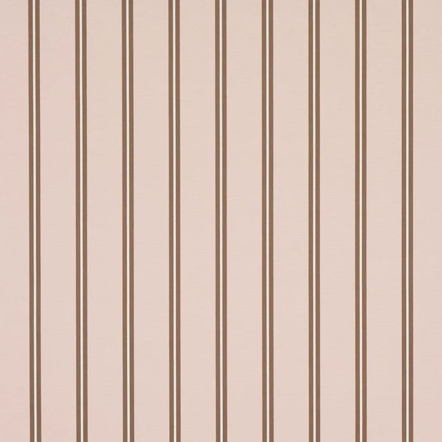 Contemporary Schumacher Briony Stripe Fabric In Cameo For Sale - Image 3 of 4