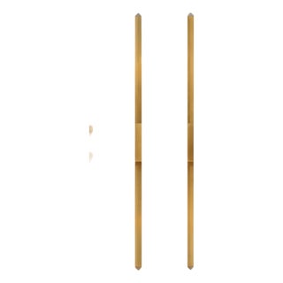 AERIN for Visual Comfort Signature Bonnington Tall Sconce in Hand-Rubbed Antique Brass with Alabaster For Sale