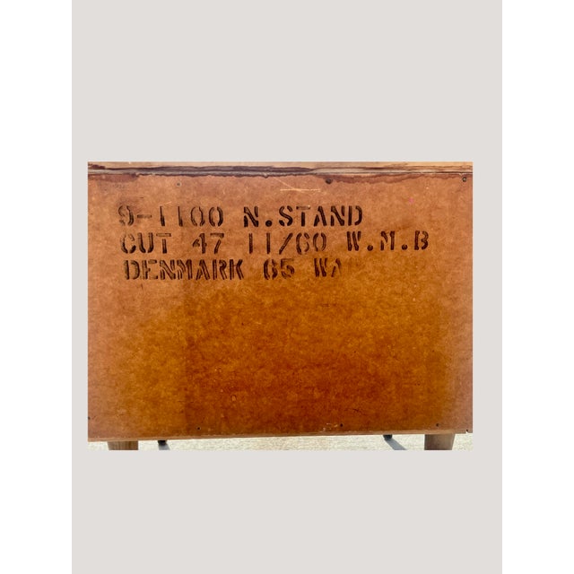Wood Vintage Bassett Denmark Teak Nightstand, Made in Denmark, 1965 For Sale - Image 7 of 7