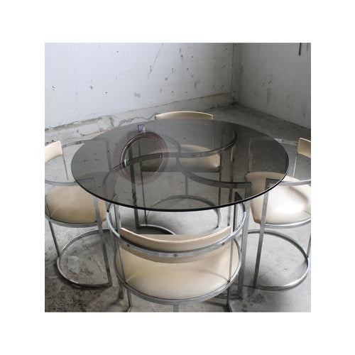 Animal Skin Table and Chairs, Italy, 1970s, Set of 5 For Sale - Image 7 of 18