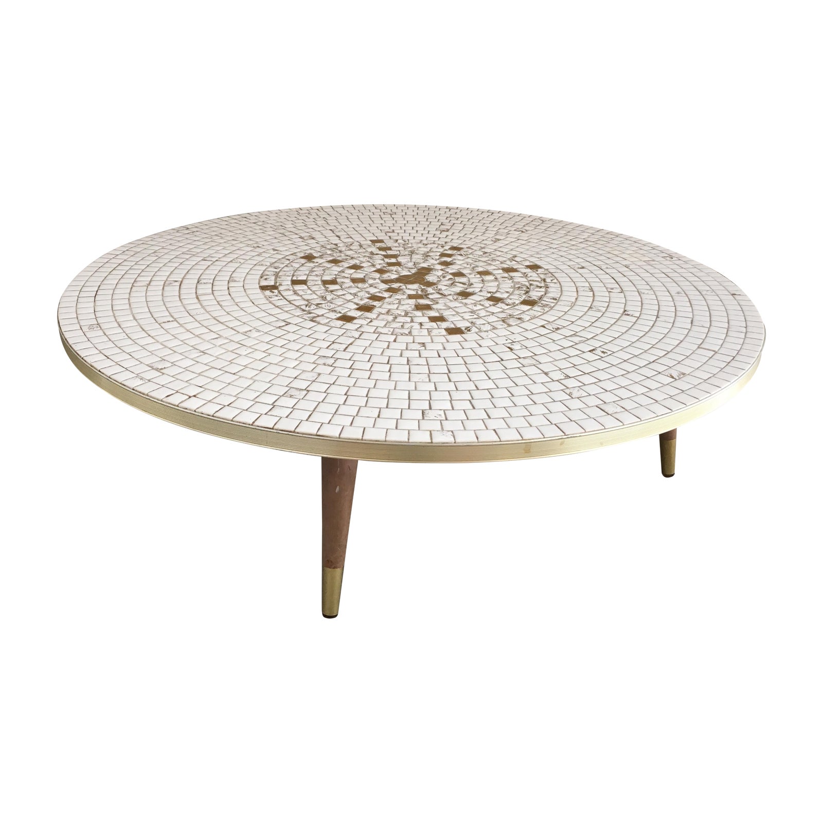 Mid Century Modern Mosaic Tile Coffee Table Chairish