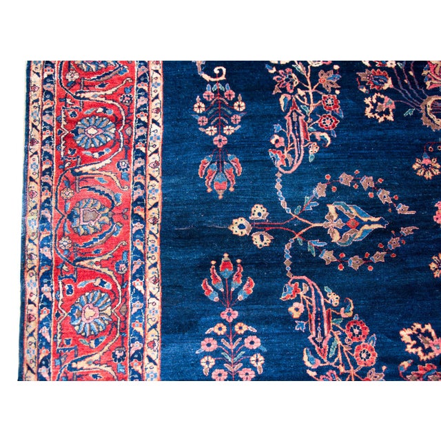 Early 20th Century Persian Sarouk Mohajeran Rug For Sale - Image 11 of 15