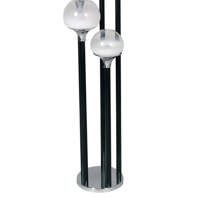 Mid-Century Modern Floor Lamp in Glass & Chrome from Mazzega, 1960s For Sale - Image 3 of 4