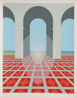 Clarence Holbrook Carter, Arches, Serigraph