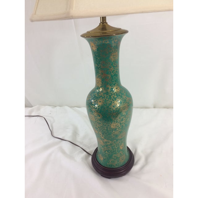 Jade Green Lamp with Gilt Overlay Chairish