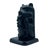 A vintage hand-carved totem pole sculpture by Boma, depicting a stylized crest figure inspired by the Indigenous art...