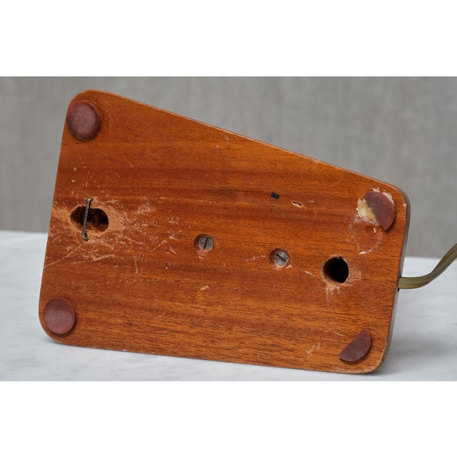 Swedish Modern Sculptural Table Lamp in Teak from Steneby Hemslöjdsförening, 1950s For Sale - Image 12 of 13