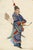 Canton School Artist, Archer Soldier, 18th Century, Gouache on Paper For Sale