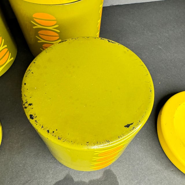 Mid Century Modern Canisters- Set of 4 For Sale - Image 4 of 8