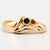Ring in Gold with Blue Stone For Sale - Image 5 of 5