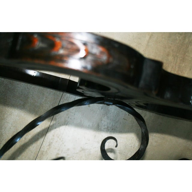 Wood 18th Century Spanish Chestnut and Wrought Iron Table For Sale - Image 7 of 15