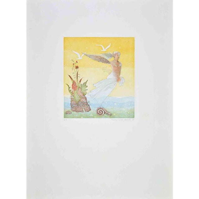 Etching and aquatint on paper realized by Normanno Soscia. Hand signed in pencil. Artist Proof. Excellent condition. This...