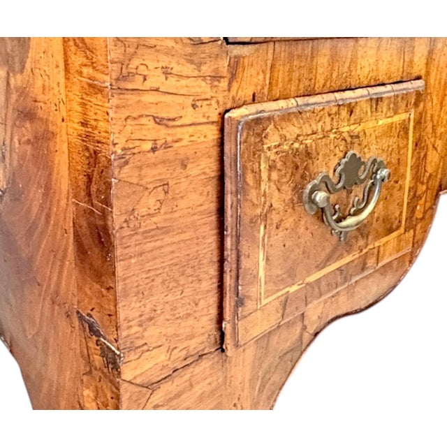 19th Century English Burled Walnut Highboy Chest on Stand For Sale - Image 10 of 18