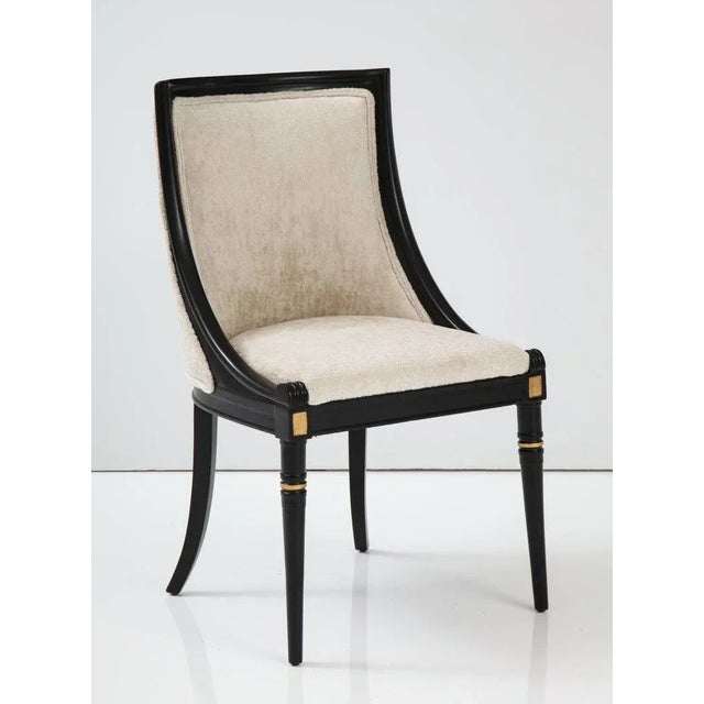 Off-white 1950s Modern Italian Dining Chairs - Set of 4 For Sale - Image 8 of 12