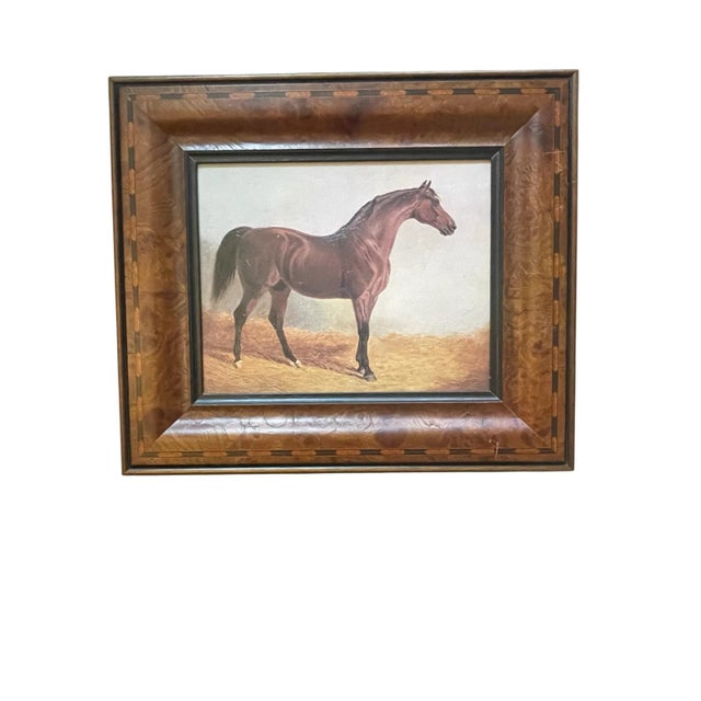 Equestrian Art “Stable Mates” by Benjamin Herring Sr Denunzio Reproduction For Sale - Image 4 of 5