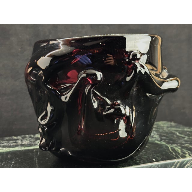American Signed Studio Art Glass Bowl, Robert Naess 1979 #130 For Sale - Image 3 of 8