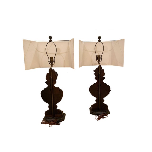 18th Century Architectural Fragments Made Into Lamps - a Pair For Sale In Dallas - Image 6 of 7