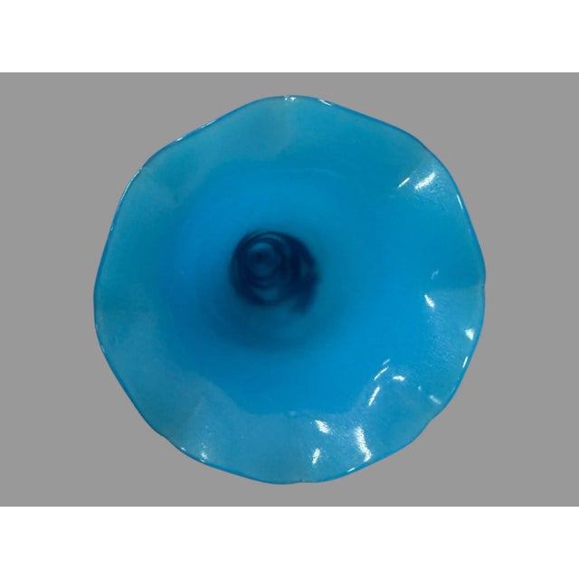 Metal Antique Victorian Cast Metal & Art Glass Epergne Vase For Sale - Image 7 of 10