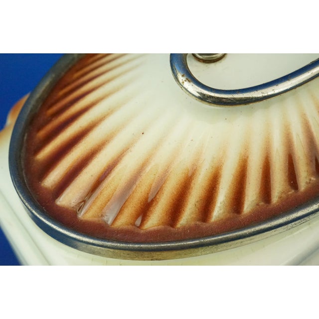 20th Century Deco Box in Ceramic and Metal attributed to the Spritzdekor Factory, Germany, 1920s For Sale - Image 14 of 18