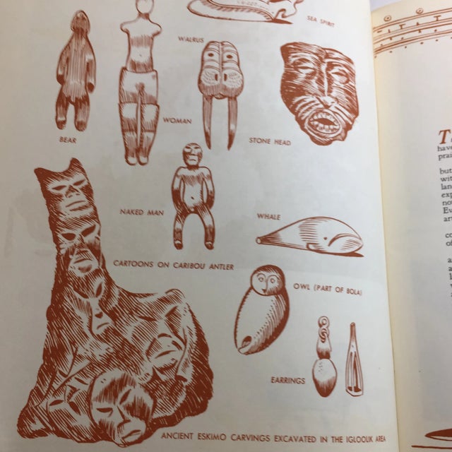 Tribal 1965 Canadian Eskimo Art Sculpture Drawing Book For Sale - Image 3 of 10