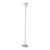 Vintage 60s Trumpet Floor Lamp, Mid-Century White Laurel Style Torchiere Lamp For Sale