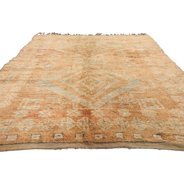 Tribal Vintage Beni M'Guild Moroccan Rug, 06'00 X 10'01 For Sale - Image 3 of 10